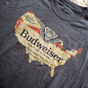 Budwiser Grey Tshirt Size Medium